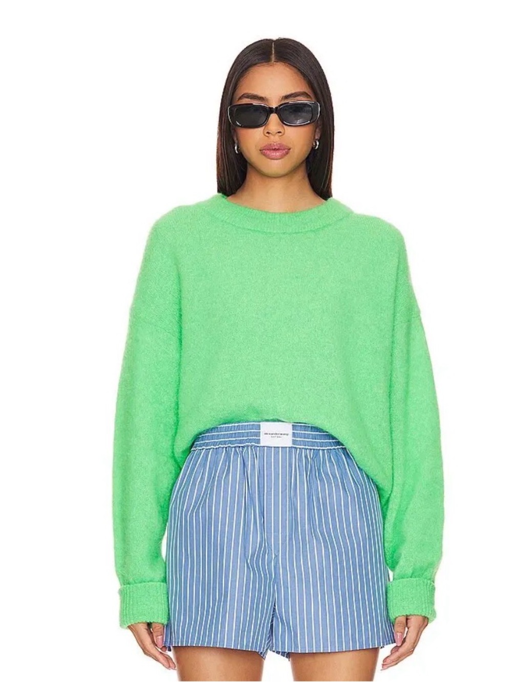 American Vintage Vitow Sweater Alpaca Wool Blend SZ S Green